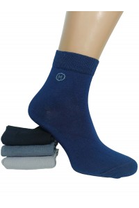 Стрейчевые женские носки MONTEBELLO средней высоты Арт: 7422СD-1 / Лого /