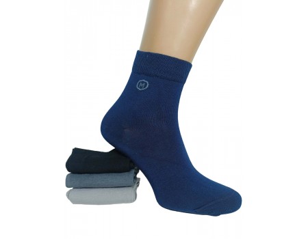 Стрейчевые женские носки MONTEBELLO средней высоты Арт: 7422СD-1 / Лого /