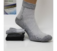 Стрейчевые мужские носки в сеточку КОРОНА средней высоты Арт.: A1314