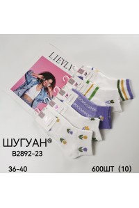 Стрейчевые женские носки ШУГУАН короткие Арт.: B2892-23