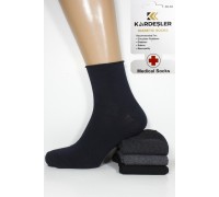 Стрейчевые мужские медицинские носки KARDESLER средней длины Арт.: 0212 / Упаковка 12 пар /