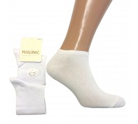 Хлопковые женские носки MARJINAL короткие Арт.: 9.9.375 / Белый /