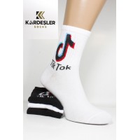 Стрейчові комп'ютерні чоловічі шкарпетки KARDESLER високі Арт.: 1307-17 / Tik Tok /