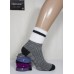Шерстяные женские носки в рубчик с меховым манжетом НАТАЛИ высокие Арт.: B3504 / B-911 / Упаковка 10 пар /