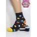 Стрейчевые женские носки DUCKS SOCKS средней высоты Арт.:8005.60-8 / Крупный горошек+геометрия+полоска /