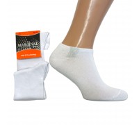Стрейчевые женские носки MARJINAL с люрексом короткие Арт.: 6.9.838 / Белый /