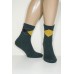 Шерстяные женские носки с люрексовой прядью Золото высокие АРТ.: Y104-5 / Упаковка 10 пар /
