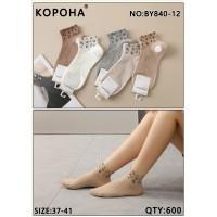 Стрейчевые женские носки КОРОНА укороченные Арт.: BY840-12