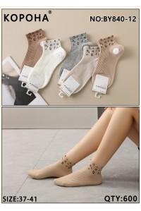 Стрейчеві жіночі шкарпетки КОРОНА, укорочені, Арт.: BY840-12