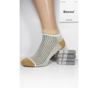 Стрейчевые мужские носки в рубчик Фенна короткие Арт.: GH-A733 / Упаковка 10 пар /