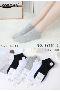 Стрейчевые женские носки КОРОНА короткие Арт.: BY551-2