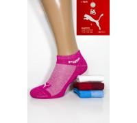 Стрейчевые спортивные женские носки в сеточку PUMA короткие Арт.: 074698-285