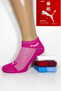 Стрейчевые спортивные женские носки в сеточку PUMA короткие Арт.: 074698-285