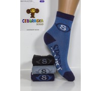 Стрейчевые детские носки CEBURASKA Socks высокие Арт.: 0527-1 / SPORT + лого /