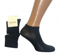 Хлопковые женские носки MARJINAL короткие Арт.: 9.9.375 / Черный /
