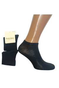 Хлопковые женские носки MARJINAL короткие Арт.: 9.9.375 / Черный /