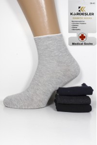 Стрейчевые женские медицинские носки KARDESLER средней длины Арт.: 0213 / Упаковка 12 пар /