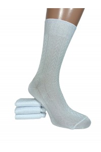 Шелковые мужские носки в сеточку TUBA высокие Арт.: 5161-1 / Лычки /