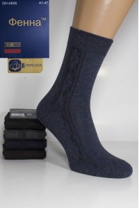 Стрейчевые мужские носки Фенна высокие Арт.: GH-A806 / Упаковка 10 пар / ORGANIC COTTON /