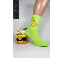 Стрейчевые женские носки ШУГУАН высокие Арт.: B2635-E4 / Барт Симпсон /