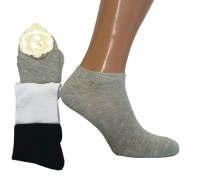 Хлопковые женские носки BYT CLUB короткие Арт.: 410352 / Ассорти цветов /