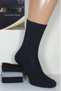 Стрейчевые мужские носки КОРОНА высокие Арт.: A1055
