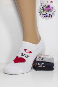 Стрейчевые женские носки DUCKS SOCKS ультракороткие Арт.:8006.60-4 / LOVE /