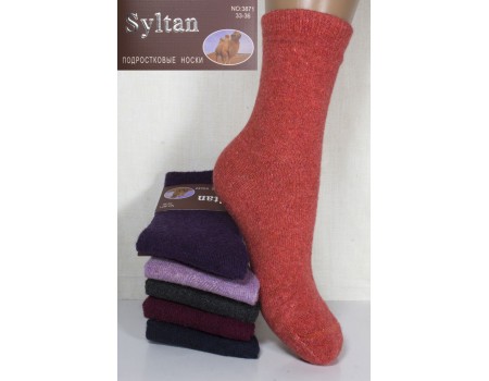 Шерстяные подростковые носки SYLTAN высокие Арт.: 3871 / Упаковка 12 пар /