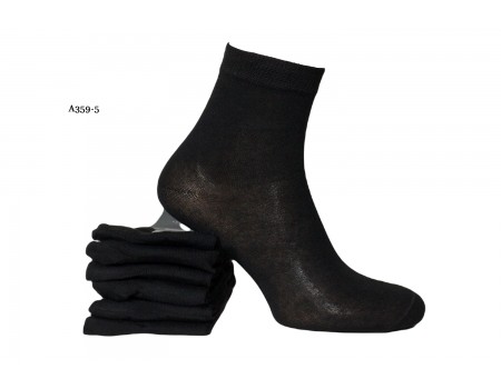 Стрейчевые мужсике носки Чайка средней высоты Арт.: А359-5 / Черные/
