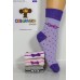 Стрейчевые детские носки CEBURASKA Socks высокие Арт.: 0527-2 / Бант + мелкий горошек /