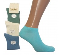 Хлопковые женские носки MARJINAL короткие Арт.: 9.9.375 / Ассорти цветов /