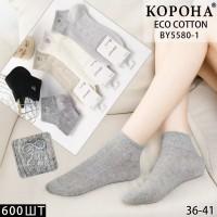 Хлопковые женские носки КОРОНА укороченные Арт.: BY5580-1