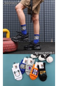 Стрейчевые мужские носки КОРОНА высокие Арт.: AY120-1 / NYC /