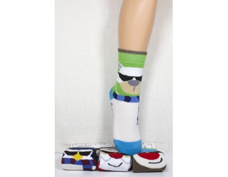 Махровые детские носки с тормозами Ekmen Baby высокие Арт.: 8622 / Упаковка 12 пар /