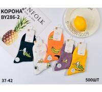 Стрейчевые женские носки КОРОНА средней высоты Арт.: BY286-2 / Банан /