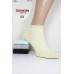 Стрейчевые женские носки в рубчик с люрексовой резинкой ZENGIN Socks короткие Арт.: 3254-60 / Упаковка 12 пар /