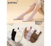 Стрейчевые женские носки без резинки КОРОНА средней высоты Арт.: B2345-3