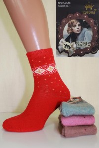 Женские махровые носки из ангоры КОРОНА Арт.: B2510-3