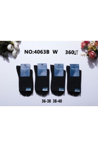 Махровые подростковые носки SYLTAN высокие Арт.: 4063B / Черный /