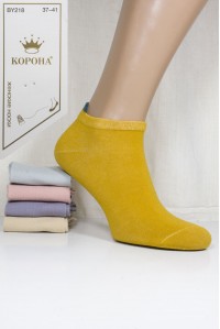 Стрейчевые женские носки КОРОНА укороченные Арт.: BY218-9 / Ассорти цветов /
