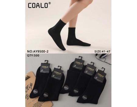 Стрейчевые мужские носки Coalo средней высоты Арт.: AY9500-2 / Черный /