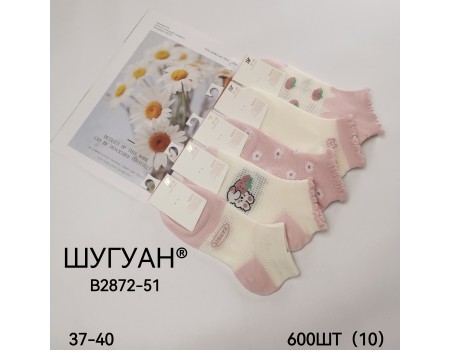 Стрейчевые женские носки в сеточку ШУГУАН короткие Арт.: B2872-51