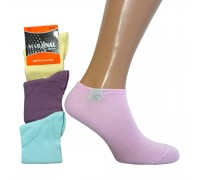 Стрейчевые женские носки MARJINAL с люрексом короткие Арт.: 6.9.838 / Пастельное ассорти /