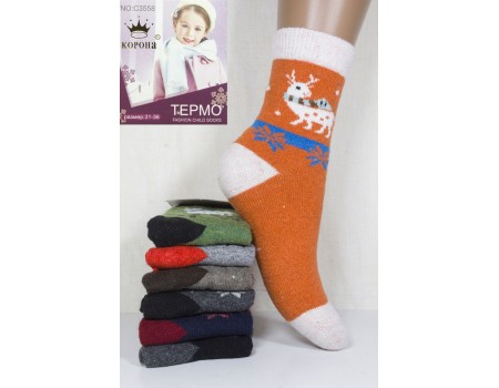 Детские носки из ангоры КОРОНА Арт.: C3558-3 / Упаковка 12 пар /
