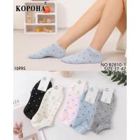 Стрейчеві жіночі шкарпетки КОРОНА укорочені Арт.: B2810-1