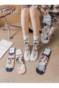 Стрейчеві жіночі шкарпетки Coalo високі Арт.: BM908