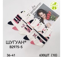 Бамбукові жіночі шкарпетки ШУГУАН середньої висоти Арт.: XB2975-5