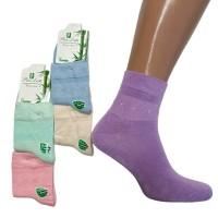 Стрейчеві бамбукові жіночі шкарпетки Pier Lotti середньої висоти Арт.: 123406 / Асорті кольорів /