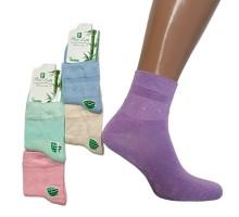 Стрейчеві бамбукові жіночі шкарпетки Pier Lotti середньої висоти Арт.: 123406 / Асорті кольорів /