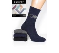 Шерстяные махровые мужские носки с узором MANCOK высокие Арт.:15201